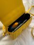 Mini Textured Flap Saddle Bag