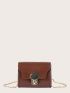 Mini Twist Lock Flap Square Bag