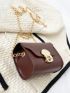 Mini Twist Lock Flap Square Bag