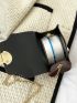 Mini Twist Lock Flap Square Bag