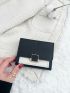Metal Decor Colorblock Small Wallet