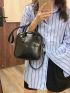 Mini Minimalist Double Handle Square Bag
