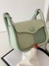 Mini Two Tone Flap Square Bag