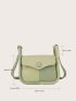 Mini Two Tone Flap Square Bag