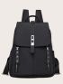 Minimalist Turn Lock Flap Backpack