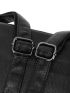 Minimalist Curved Top Backpack With Bag Charm