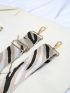 Zebra Striped Pattern Bag Strap