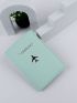Plane & Letter Graphic Passport Case