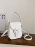 Buckle Detail Flap Novelty Bag