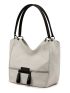 Zip Detail Shoulder Tote Bag