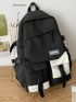 Letter Patch Release Buckle Detail Backpack