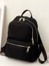 Multi Zipper Classic Backpack