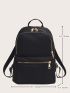 Multi Zipper Classic Backpack