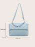 Quilted Chain Decor Flap Square Bag