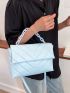 Quilted Chain Decor Flap Square Bag
