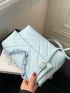 Quilted Chain Decor Flap Square Bag