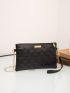 Metal Detail Quilted Crossbody Bag