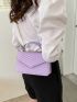 Chevron Flap Chain Square Bag