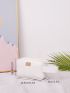 Quilted Metal Decor Square Bag