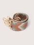 Colorblock Geometric Pattern Bag Strap