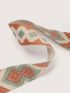 Colorblock Geometric Pattern Bag Strap