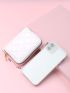 Artificial Patent Leather Quilted Small Purse