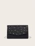 Rhinestone & Glitter Decor Evening Bag