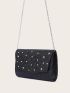 Rhinestone & Glitter Decor Evening Bag