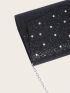 Rhinestone & Glitter Decor Evening Bag