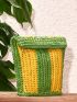 Two Tone Straw Bag