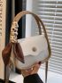 Mini Twilly Scarf Decor Flap Saddle Bag