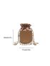 Mini Faux Pearl Decor Bucket Bag