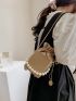 Mini Faux Pearl Decor Bucket Bag