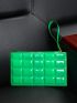 Geometric Embossed Clutch Bag