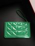 Stitch Detail Square Bag With Wristlet