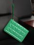 Stitch Detail Square Bag With Wristlet