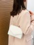 Mini Quilted Pattern Chain Square Bag