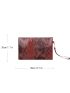 Allover Snakeskin Pattern Clutch Bag
