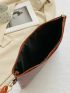 Allover Snakeskin Pattern Clutch Bag