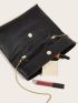 Crocodile Embossed Detail Square Bag