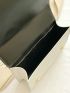 Mini Solid Embossed Flap Chain Square Bag
