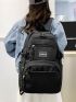 Letter Patch Large Capacity Backpack