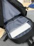 Letter Patch Large Capacity Backpack