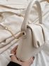 Minimalist Flap Ruched Bag