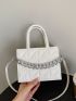 Mini Quilted Chain Decor Square Bag