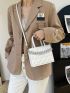 Mini Quilted Chain Decor Square Bag