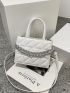 Mini Quilted Chain Decor Square Bag