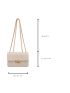 Mini Geometric Embossed Flap Chain Square Bag