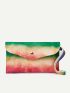 Ombre Flap Clutch Bag
