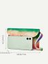Ombre Flap Clutch Bag